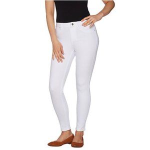 Laurie Felt Silky Denim Pull-On Skinny Ankle Jeans